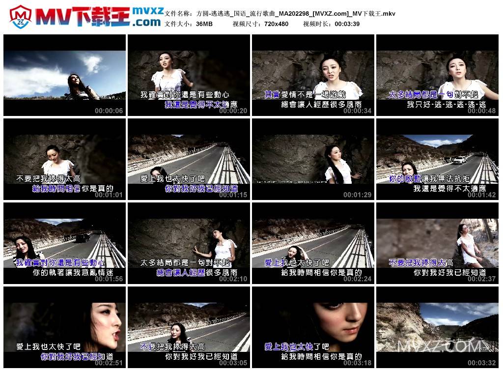 方圆-逃逃逃_国语_流行歌曲_MA202298